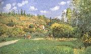 Camille Pissarro Cattle woman USA oil painting artist